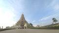 The traveler are traveling in Wat Huay Plakang 9 Tier Temple ,Time-lapse.